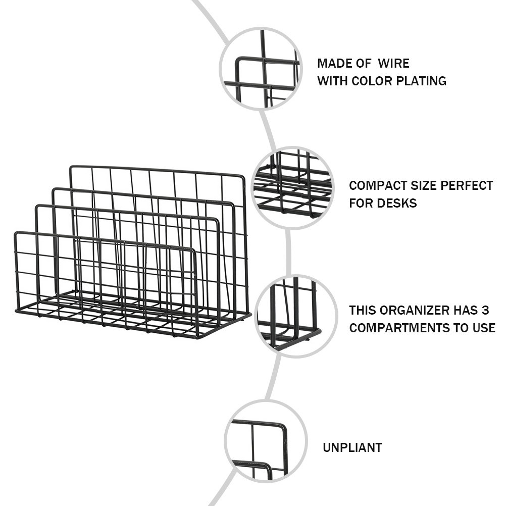 Desktop Metal Mail Organizer R - огляд і ціна Magazine Holder Rack