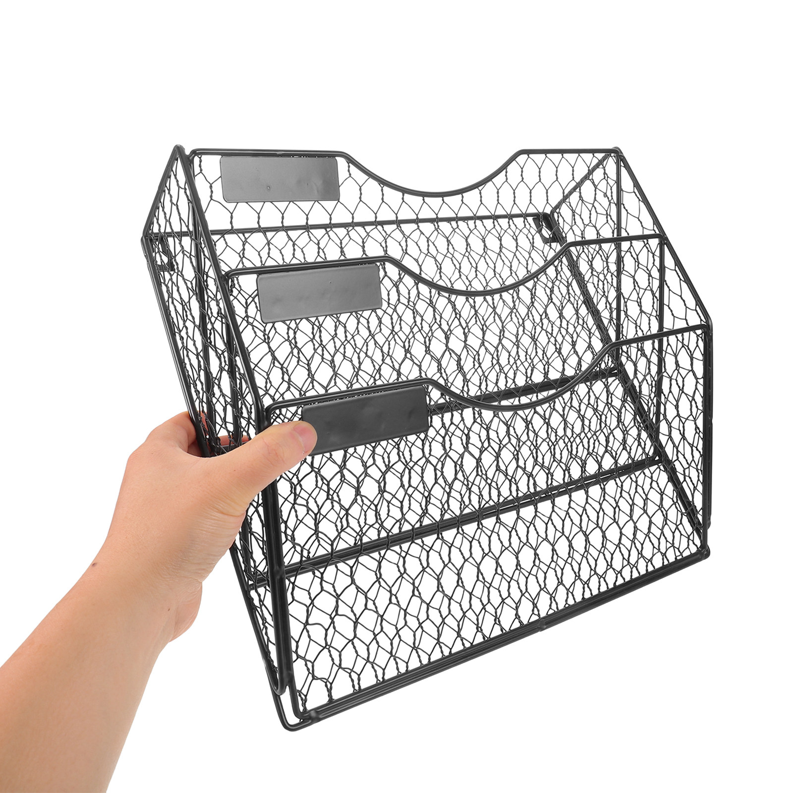 3 Tier Wall File Holder Mesh M - огляд і ціна Magazine Holder Rack
