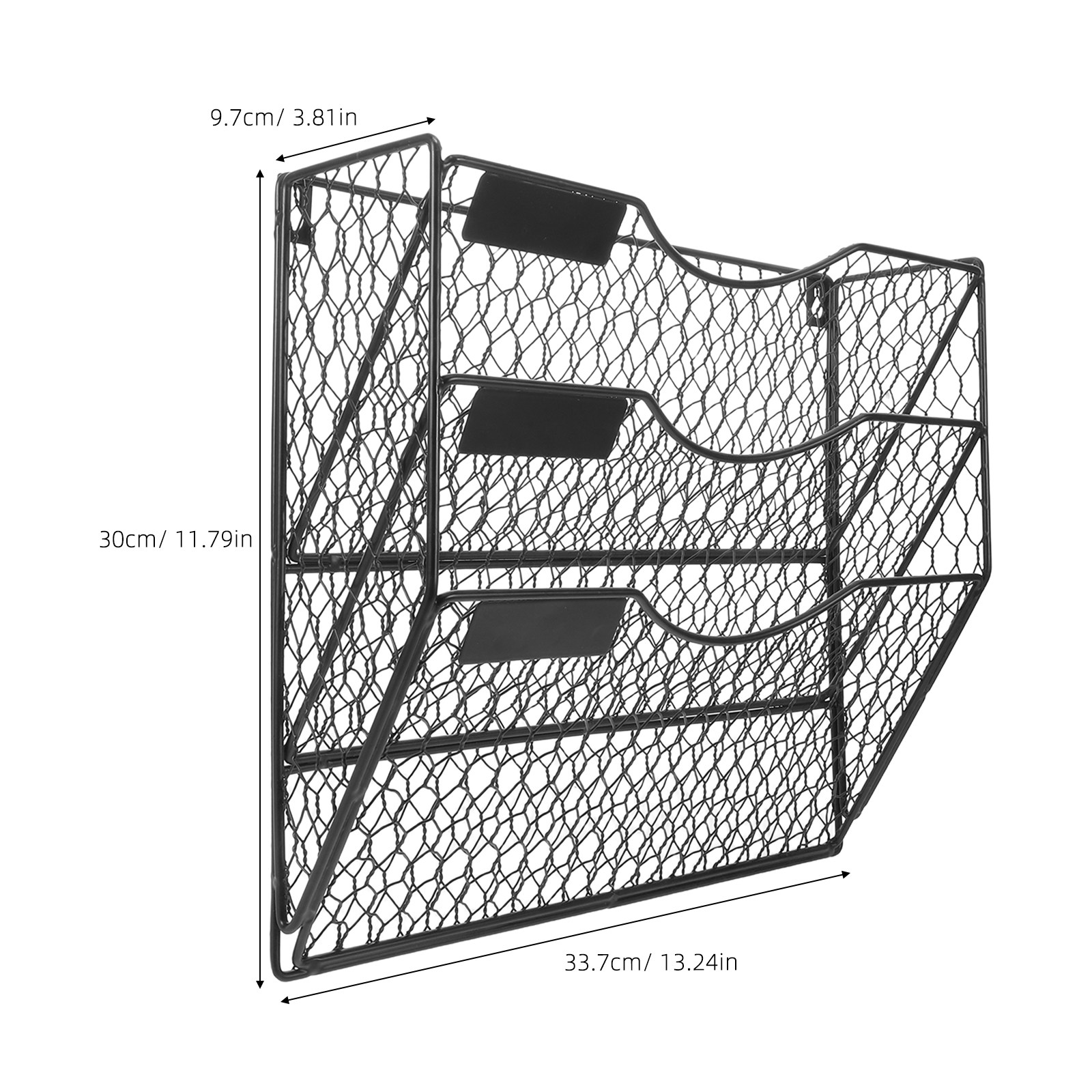 3 Tier Wall File Holder Mesh M - огляд і ціна Magazine Holder Rack