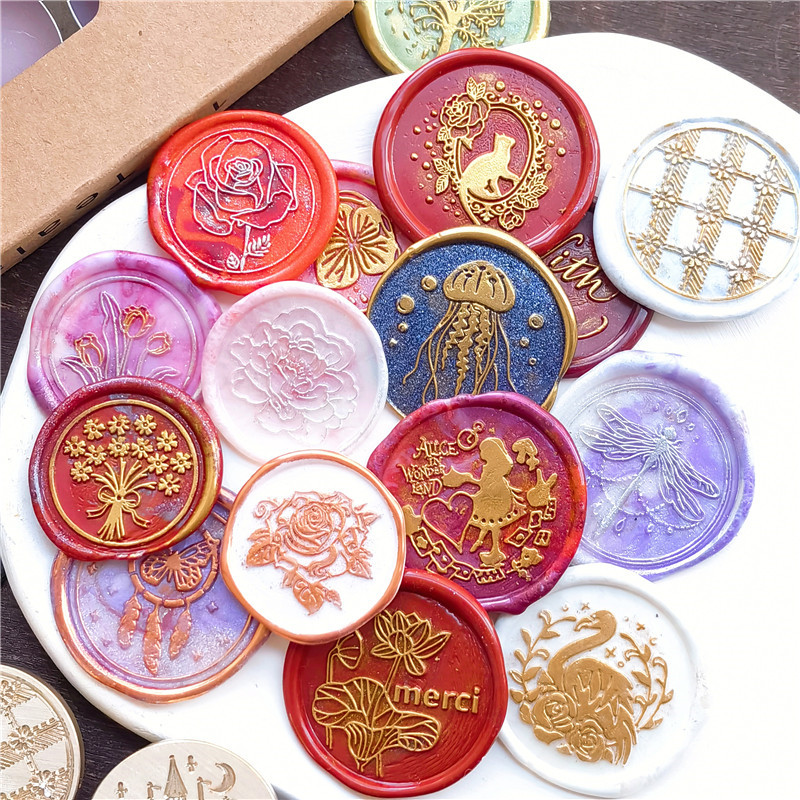 Jellyfish Starfish Butterfly C - огляд і ціна Wax Seal Stamp Set