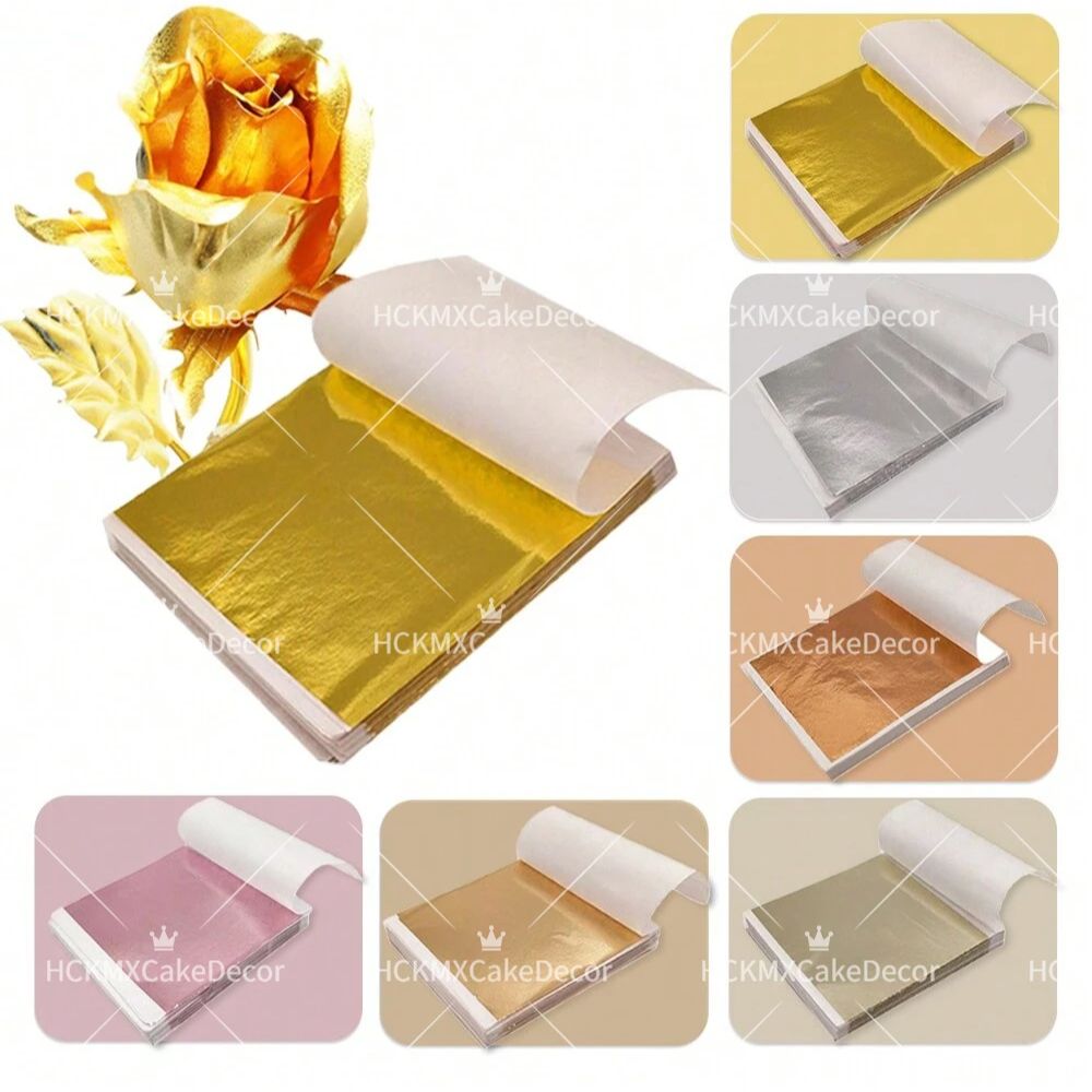 100pcs Imitation Gold Foil She - огляд і ціна Ink Blotter Paper