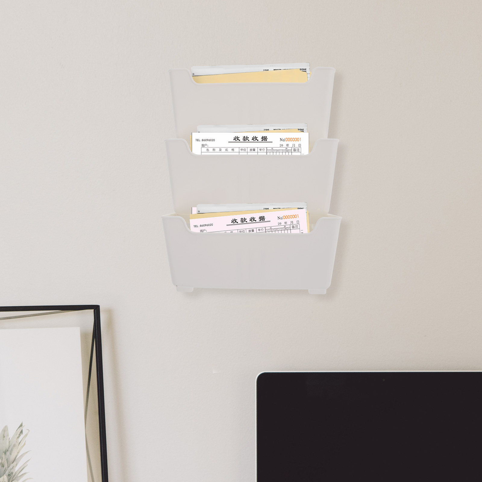 1Set Clear Wall File Organizer - огляд і ціна Magazine Holder Rack